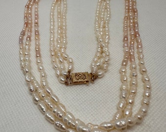 14K Vintage Freshwater Pearl Necklace