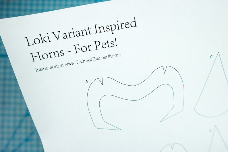 Loki Cosplay Template for Pets DIY Printable .PDF for EVA Foam with Tutorial image 2