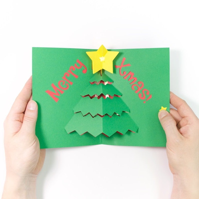 Frohe X-Mas Light-Up Karte Kit DIY Weihnachtskarte Pop-up-Karte Papierelektronik MINT Geschenk S.T.E.M. Geschenk STEAM-Projekt diy Geschenk Bild 3