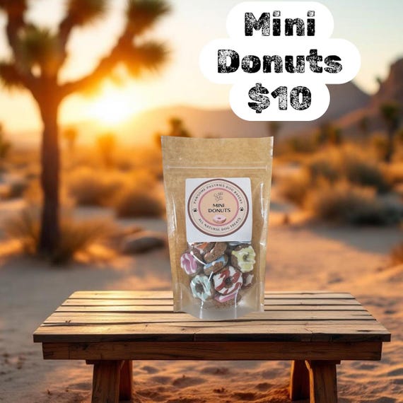 Mini Doggy Donuts: Iced Peanut Butter Dog Treats