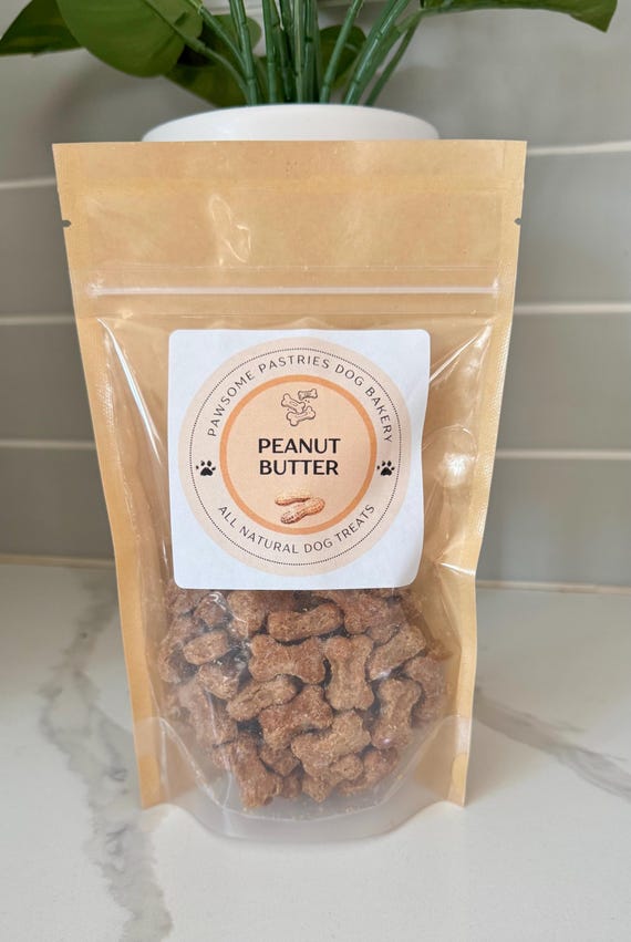 Peanut Butter Dog Treats. Home-baked, all natural, preservative free.