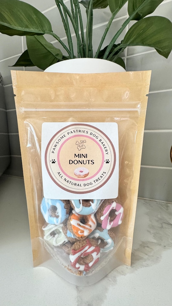 Mini Doggy Donuts: Iced Peanut Butter Dog Treats