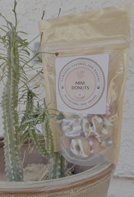Mini Doggy Donuts: Iced Peanut Butter Dog Treats