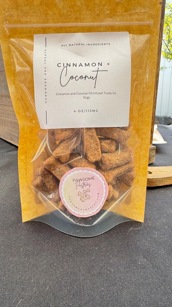 Cinnamon and Coconut Dog Treats.