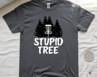 Camiseta de disc golf, camiseta de Stupid Tree, para aficionados al disc golf, amantes del deporte.