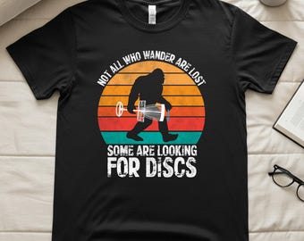 Disc Golfing Tee: Disc Golfer Bigfoot Disc Golf Lovers Shirt