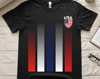 Camiseta de fútbol con la bandera estadounidense para 2026, camiseta de fútbol con la bandera de EE. UU., camiseta para amantes del fútbol, camiseta unisex estilo jersey inspirada en 2026