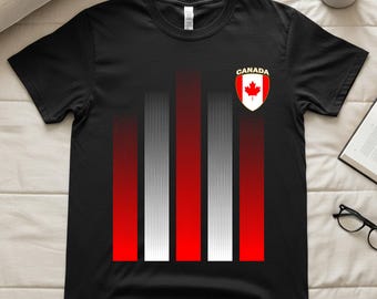Soccer 2026 T-Shirt, Canada Flag Soccer Shirt, Canadian Soccer Player Sports Fans Shirt