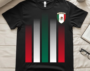 Camiseta de fútbol 2026, camiseta de fútbol con la bandera de México, camiseta de aficionado al fútbol mexicano