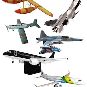 DIY Paper Airplane Model Kit: 10 Craft Designs (Digital Download)