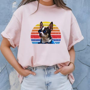 Retro Chihuahua Graphic T-Shirt, Fun pet vibe, Chihuahua Lover tee, Funny retro T-shirt, Pet Lover Shirt, Chihuahua shirt, Pet Lover gift