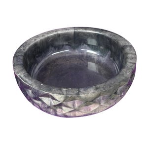 Epoxy Resin Bowl - Diamond Pattern