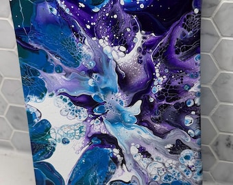 Acrylic Pour Painting - 5 x 7