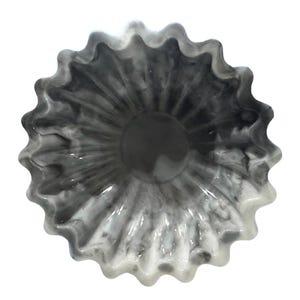 Epoxy Resin Candy Bowl - Fluted Edge (L)