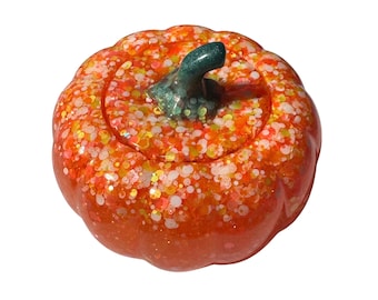 Epoxy Resin Container- Pumpkin Shape