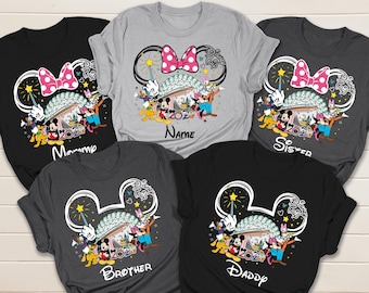 Maglietta Disney Epcot 2026, Magliette coordinate per la famiglia, Maglietta Minnie Topolino, Maglietta Park Vacation, Maglietta World Tour
