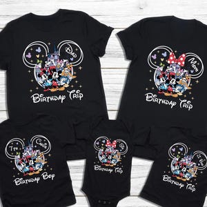 Custom Disney Birthday Trip Shirt, Disney Birthday Vacation Shirt, Disney Birthday Girl Shirt, Disney Birthday Family Shirt, Minnie Birthday