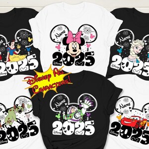 Custom Disney All Characters Shirts, Disney Trip 2025 Shirt, Disneyworld Shirts Disney Tees, Disney Group Shirt, Disneyland Characters Shirt