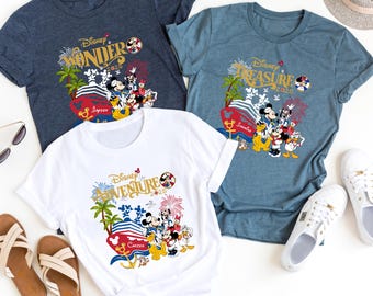 Camisetas familiares personalizadas de Disney Cruise 2026