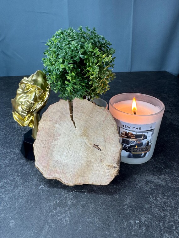 Holz Untersetzer, Kerzen Untersetzer, Kerzen Zubehör, Holz Deko, Handgemacht, Kerzenhalter Basis, Tischschutz, Geschenk Idee, Wohn Deko
