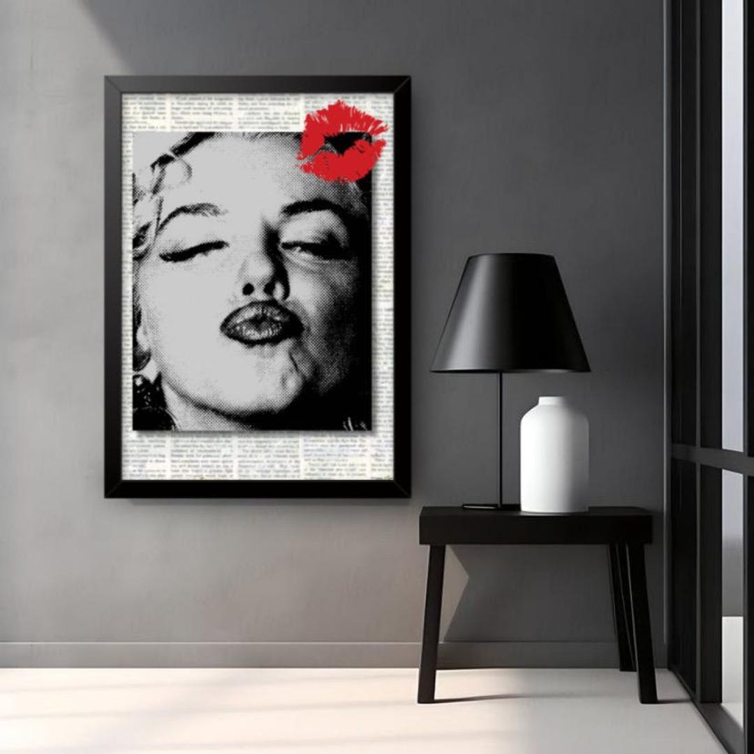 Marilyn Monroe Pop Art Poster | Digital Download | Aesthetic Wall Decor ...