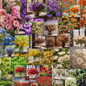 Carte florale rose