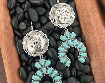 Concho Drop Earrings