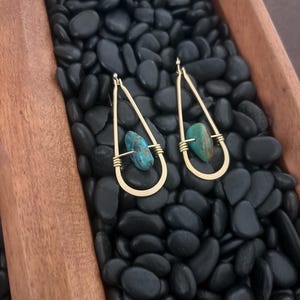 Turquoise Teardrop Earrings