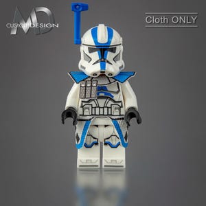 Custom kama and pauldron for LEGO Star Wars minifigure clone ARC trooper 501st Legion &quot;diamond&quot; cloth only