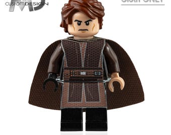 Jedi Robe Tunika und Umhang für LEGO Star Wars Minifigur Jedi Ritter Anakin Skywalker nur Kleidung