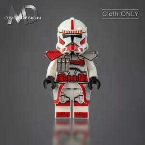 Custom kama and pauldron for LEGO Star Wars minifigure clone ARC shock trooper Coruscant Guard &quot;border&quot; cloth only