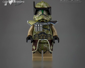 Custom Kama und Schulterplatte für LEGO Star Wars Minifigur Clone ARC Trooper 41st Elite Corps ""diamant"" Tuch nur."
