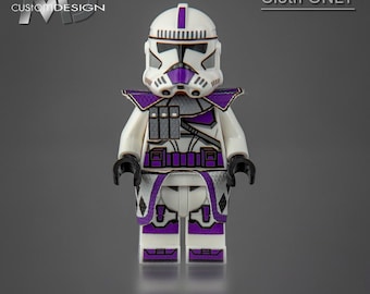 Custom Schultertasche und Schulterplatte für LEGO Star Wars Minifigur Clone ARC trooper 187th Legion ""diamant"" Stoff."