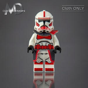 Custom kama and pauldron for LEGO Star Wars minifigure clone Commander Fox shock trooper Coruscant Guard &quot;Umbra&quot; cloth only