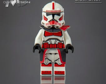 Custom Kama und Schulterplatte für LEGO Star Wars Minifigur cmando Coruscant Guard Coruscant Guard 'Umbra' tuch