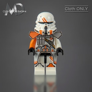 Custom kama and pauldron for LEGO Star Wars minifigure clone ARC trooper 212th Attack Battalion &quot;triangle&quot; cloth only