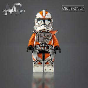Custom kama and pauldron for LEGO Star Wars minifigure clone trooper commander 212th Attack Battalion &quot;1-V&quot; cloth only