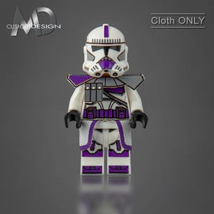 Custom kama and pauldron for LEGO Star Wars minifigure clone ARC trooper 187th Legion &quot;border&quot; cloth only