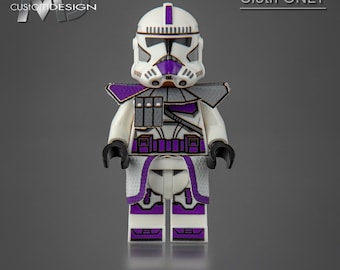 Custom Kama und Schulterplatte für LEGO Star Wars Minifigur Clone ARC Trooper 187th Legion ""Border"" Stoff nur."