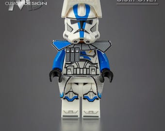 Custom Kama und Schulterplatte für LEGO Star Wars Minifigur Clone ARC Trooper 501st Legion ""Dreiecke"" Tuch nur."