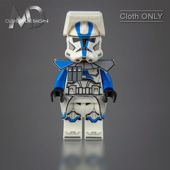Custom kama and pauldron for LEGO Star Wars minifigure clone ARC trooper  501st Legion 