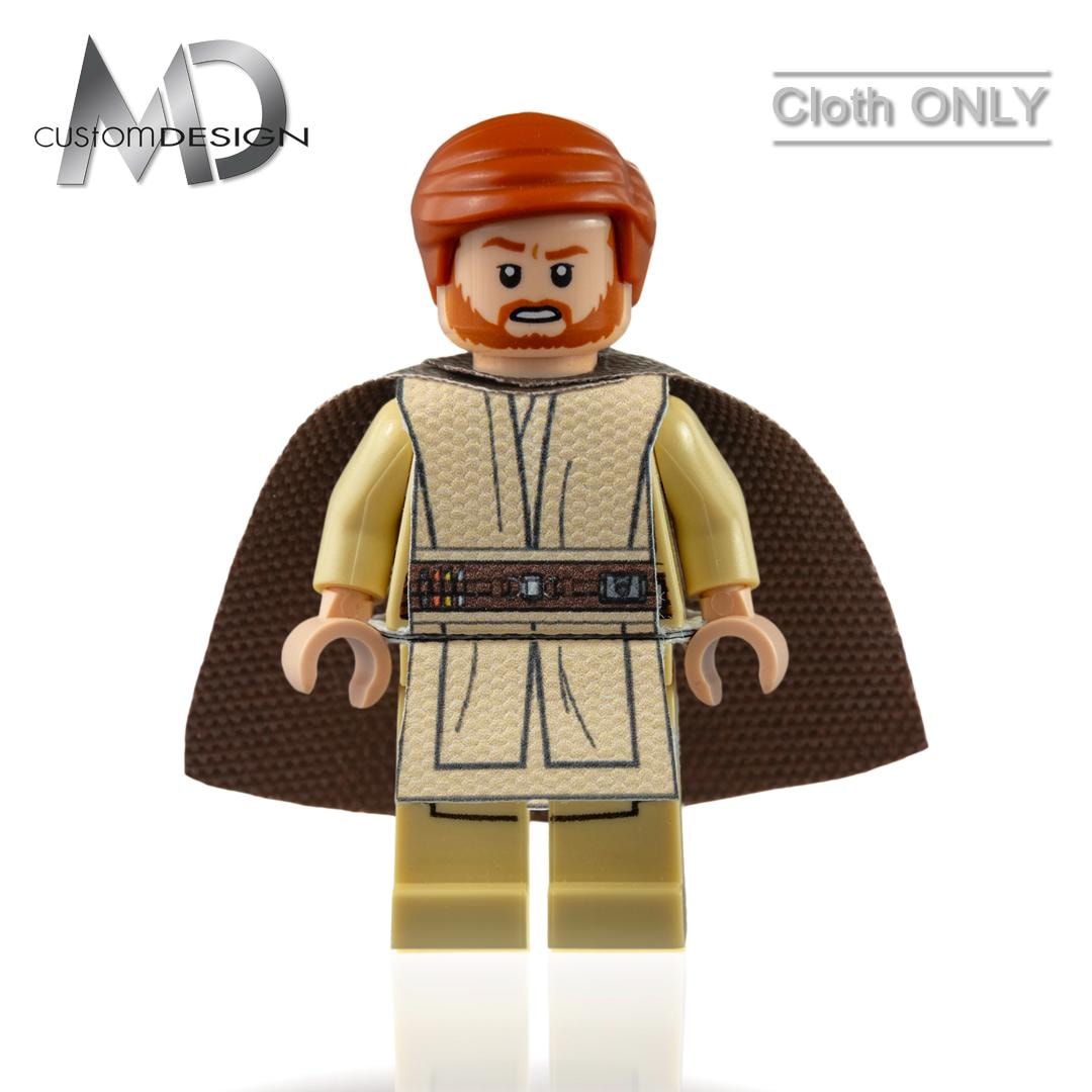 Custom Jedi Robe Tunic and Cape for LEGO Star Wars Minifigure Jedi Knight  Master Obi-wan Kenobi Cloth Only