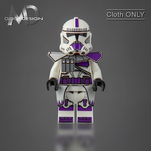 Custom kama and pauldron for LEGO Star Wars minifigure clone ARC trooper 187th Legion &quot;triangle&quot; cloth only