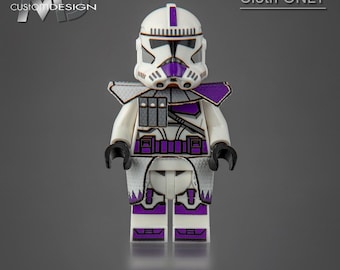 Custom Kama und Schulterplatte für LEGO Star Wars Minifigur Clone ARC Trooper 187th Legion "Dreieckstuch nur