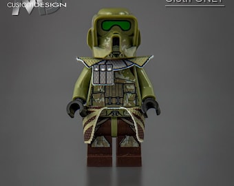 Custom Kama und Schulterplatte für LEGO Star Wars Minifigur Clone ARC Trooper 41st Elite Corps "3-V" nur mit Kleidung