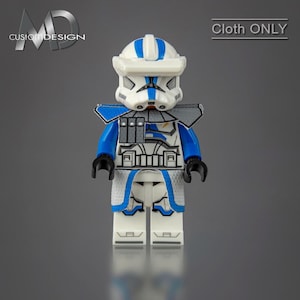 Custom kama and pauldron for LEGO Star Wars minifigure clone ARC trooper 501st Legion &quot;border&quot; cloth only