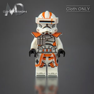 Custom kama and pauldron for LEGO Star Wars minifigure clone ARC trooper 212th Attack Battalion &quot;diamond&quot; cloth only