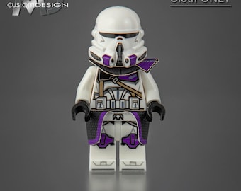Custom Kama und Schulterplatte für LEGO Star Wars Minifigur Clone Trooper Kommandant 187th Legion ""Umbra"" Tuch nur