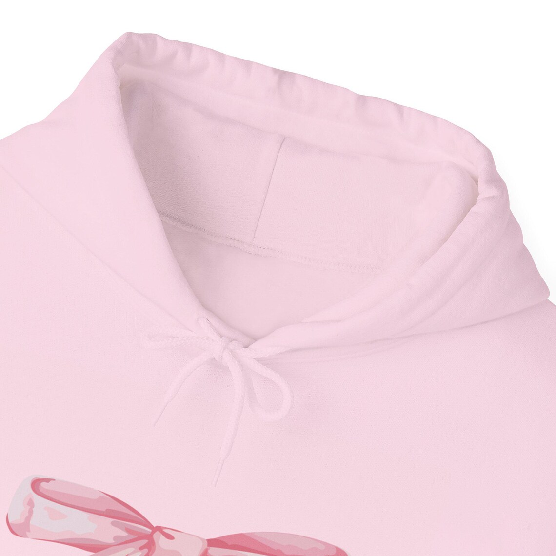 Light Pink Bow Detail Jacquard Pullover