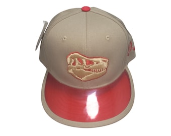 Snapback Flat-Brim Hat - Dino Skull - One Of A Kind